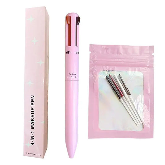 NEW 4 In 1 Eyebrow Pencil Lip Liner Highlighter Pen Waterproof Lasting EasyColor Sweat-Proof Eyeliner Makeup Pen Cosmetic Beauty